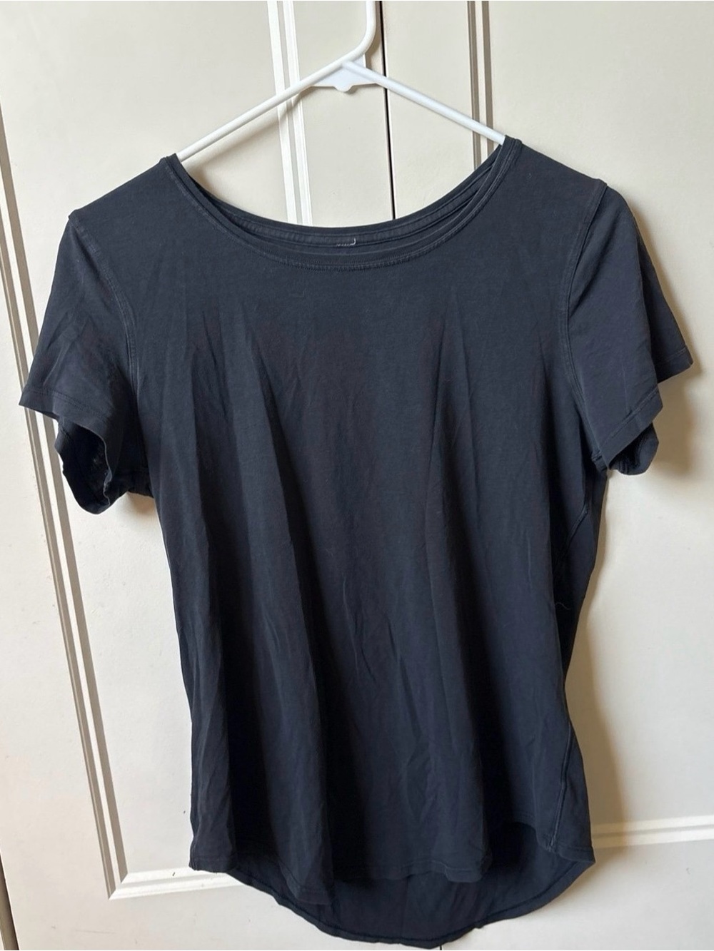 lululemon athletica Black Short Sleeve Scoop Neck Tee